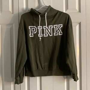 PINK turtleneck hoodie